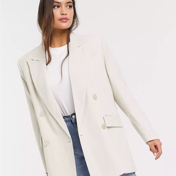 Pull&Bear double breasted Beige blazer (NWT) - Picture 3 of 14